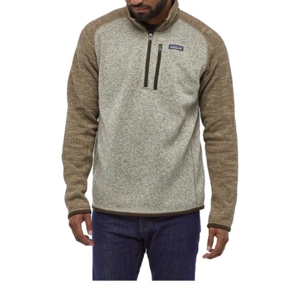 Patagonia Other - Patagonia Men’s Better Sweater 1/4 Zip Fleece Pullover Bleached Stone/Pale Khaki